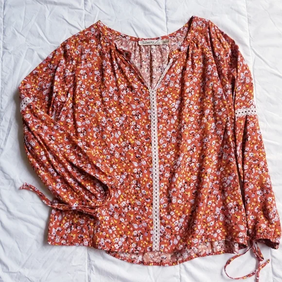 Cottagecore Floral Longsleeve Top - Picture 2 of 4